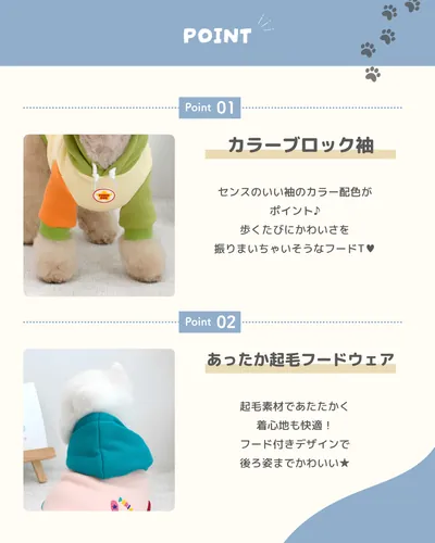 ペット用品の新商品告知の投稿クリエイティブ