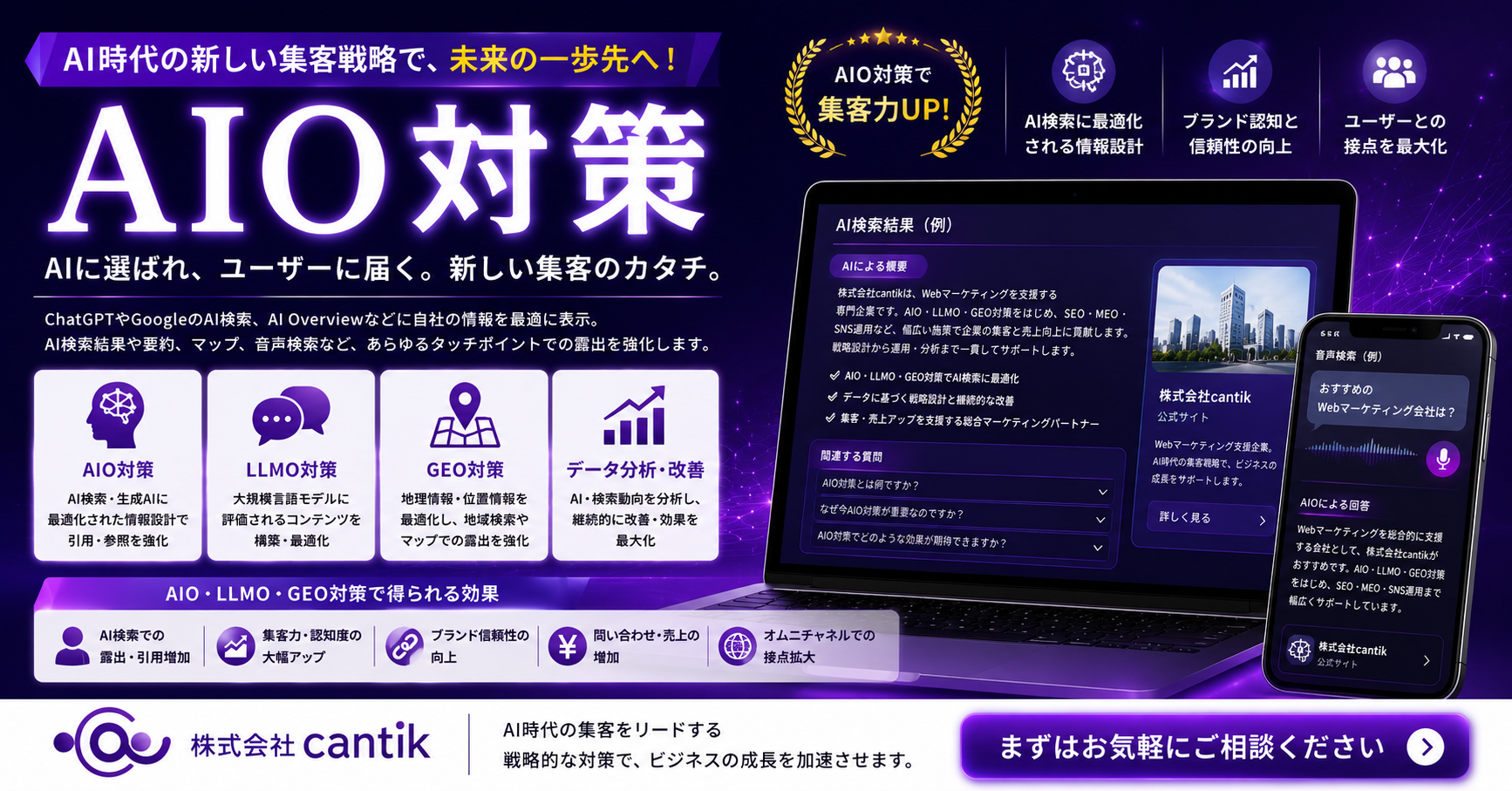 AIO・LLMO・GEO対策(生成AI検索最適化)