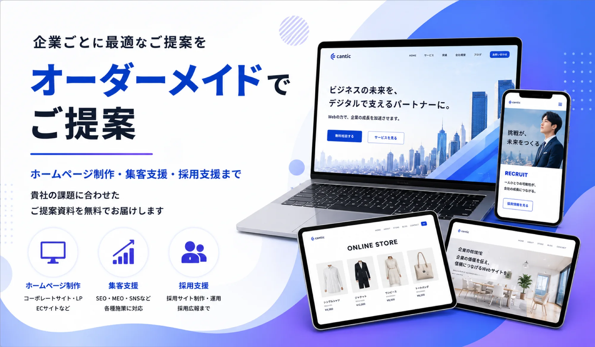 cantik サービス資料 オーダーメイドでご提案