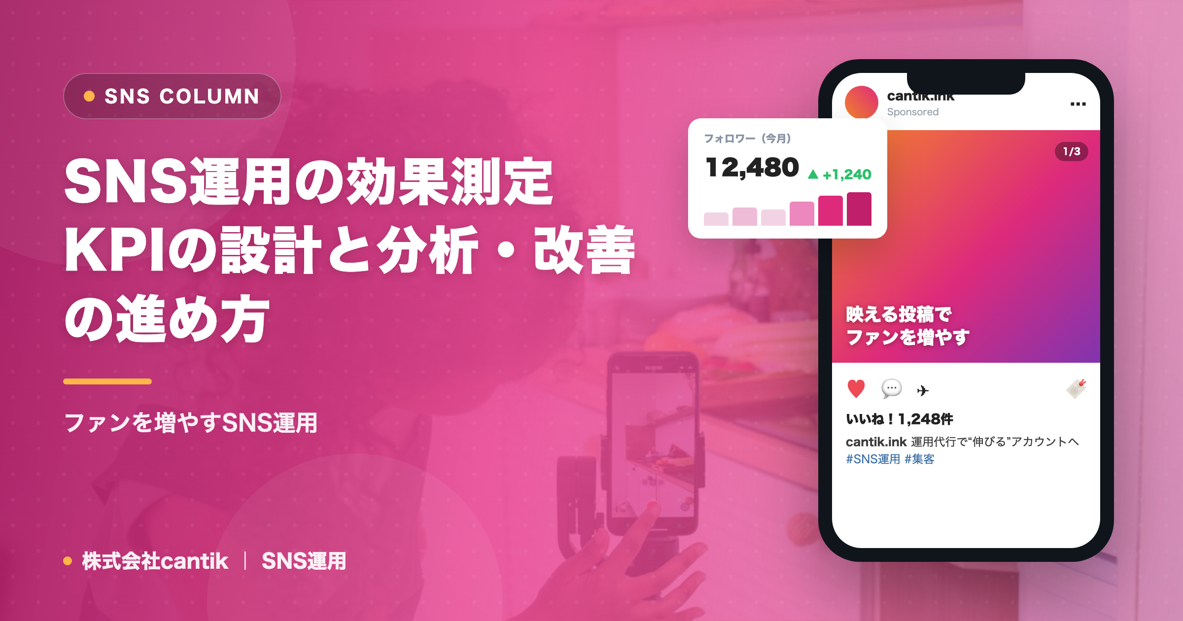 SNS運用の効果測定｜KPIの設計と分析・改善の進め方