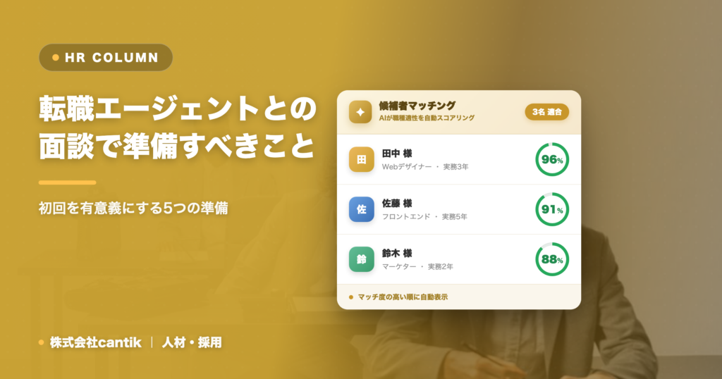 転職エージェントとの面談で準備すべきこと｜初回を有意義にする5つの準備