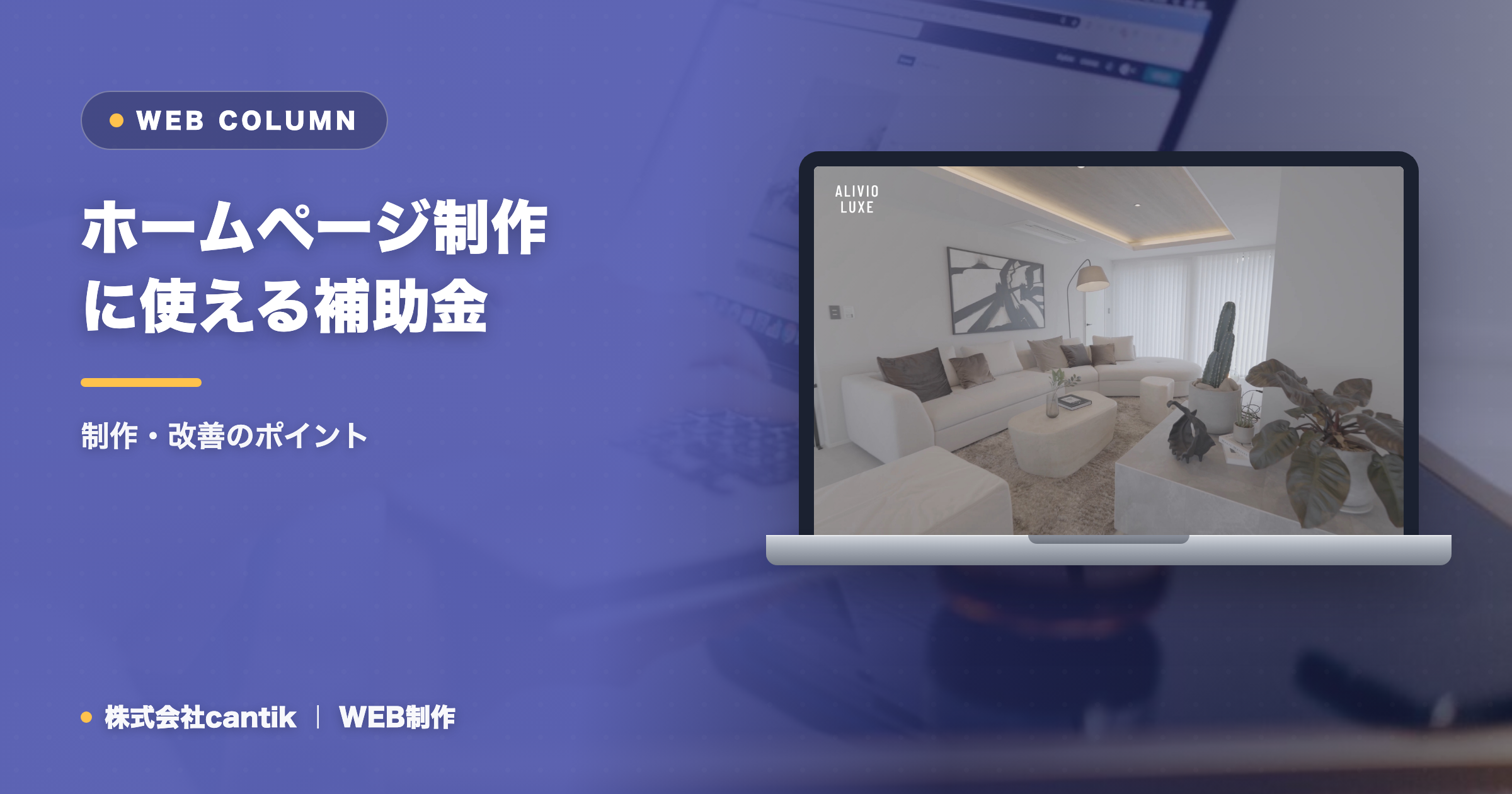 ホームページ制作に使える補助金とは？IT導入補助金・持続化補助金の対象・流れ・注意点