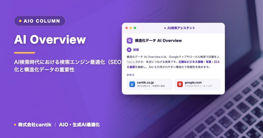 AI Overviewに引用される構造化データ活用術：検索エンジン最適化の次なる一手