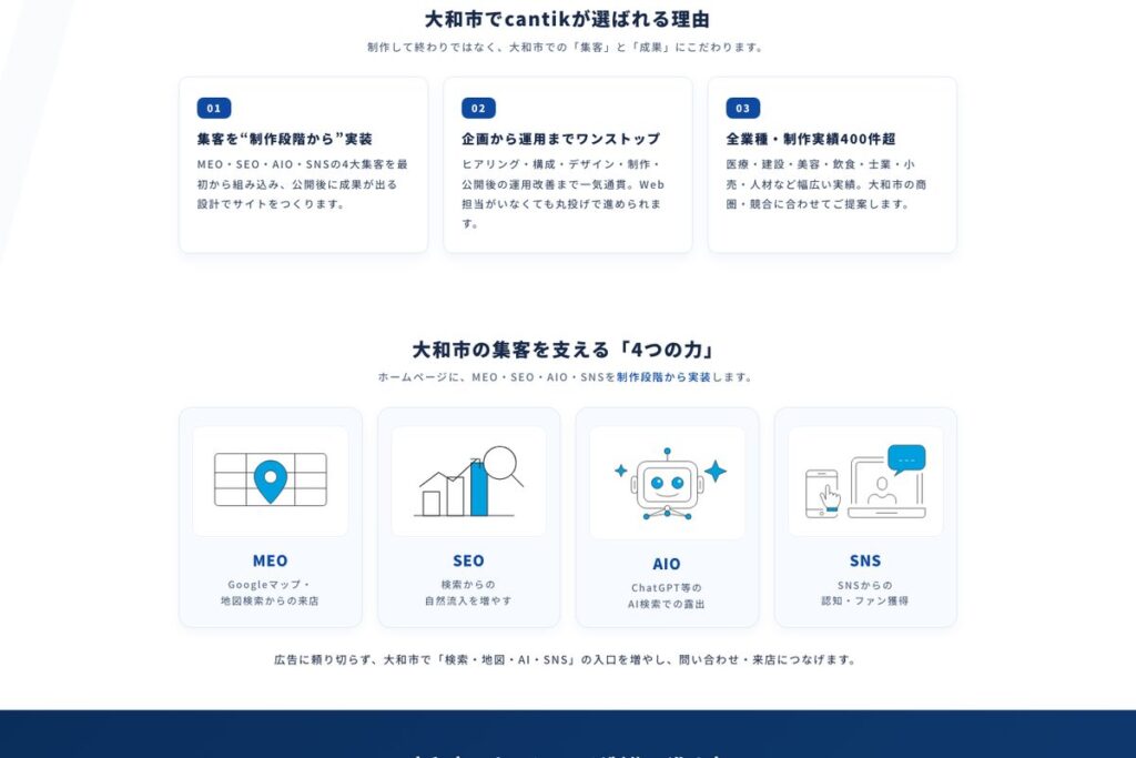 大和市の集客を支える4つの施策