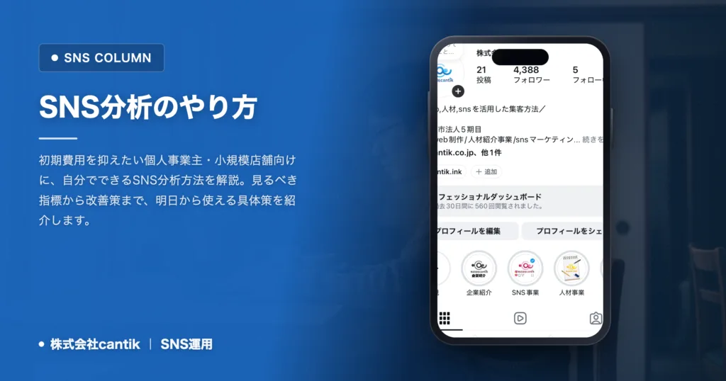 SNS分析のやり方｜個人事業主が費用を抑えて成果を出す手順